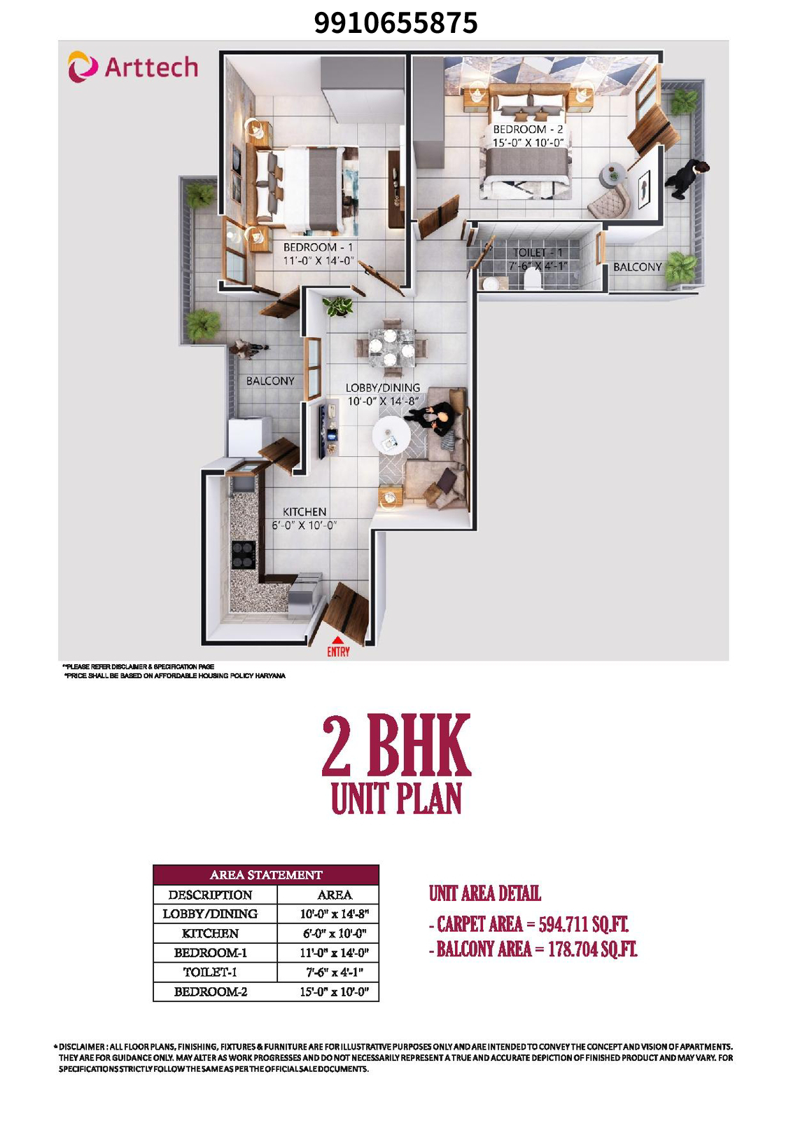 3bhk Floor Type - D